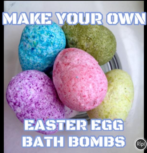 Make Your Own Easter Egg Bath Bombs